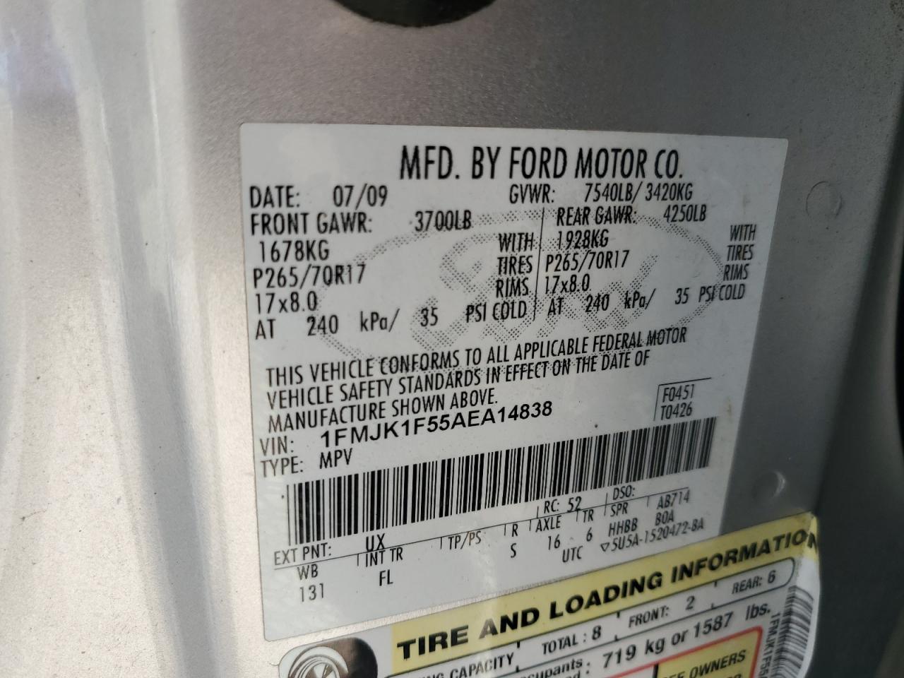 Ford Expedition El Xlt Image 13