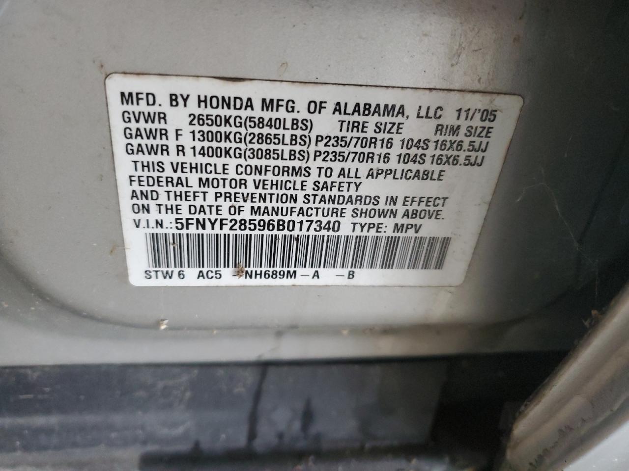 Honda Pilot Ex Image 8