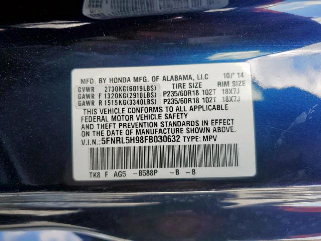 Honda Odyssey Touring Image 13