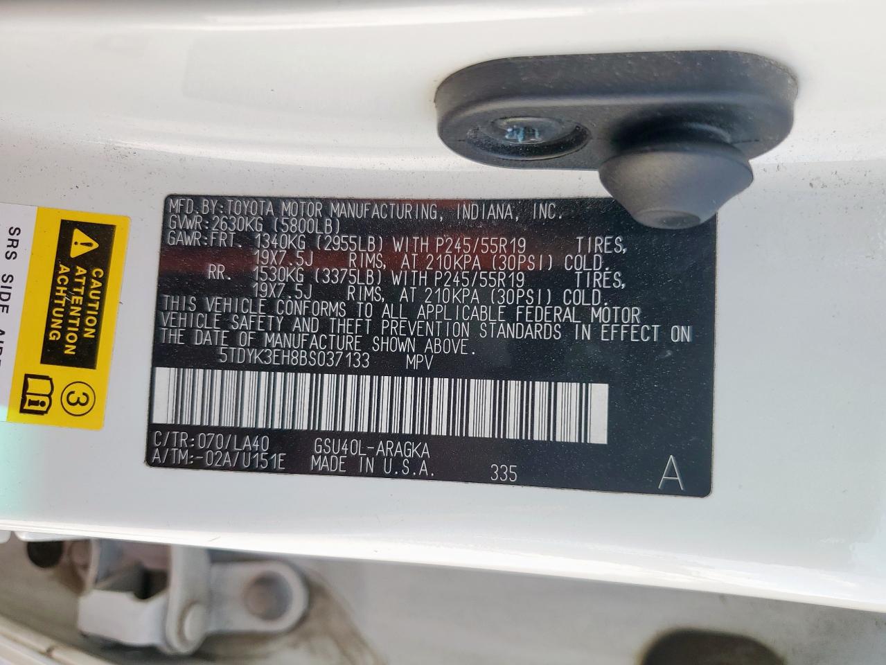 Toyota Highlander Limited Image 11