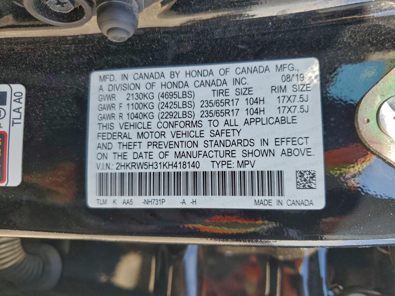 Honda Crv Lx Image 12