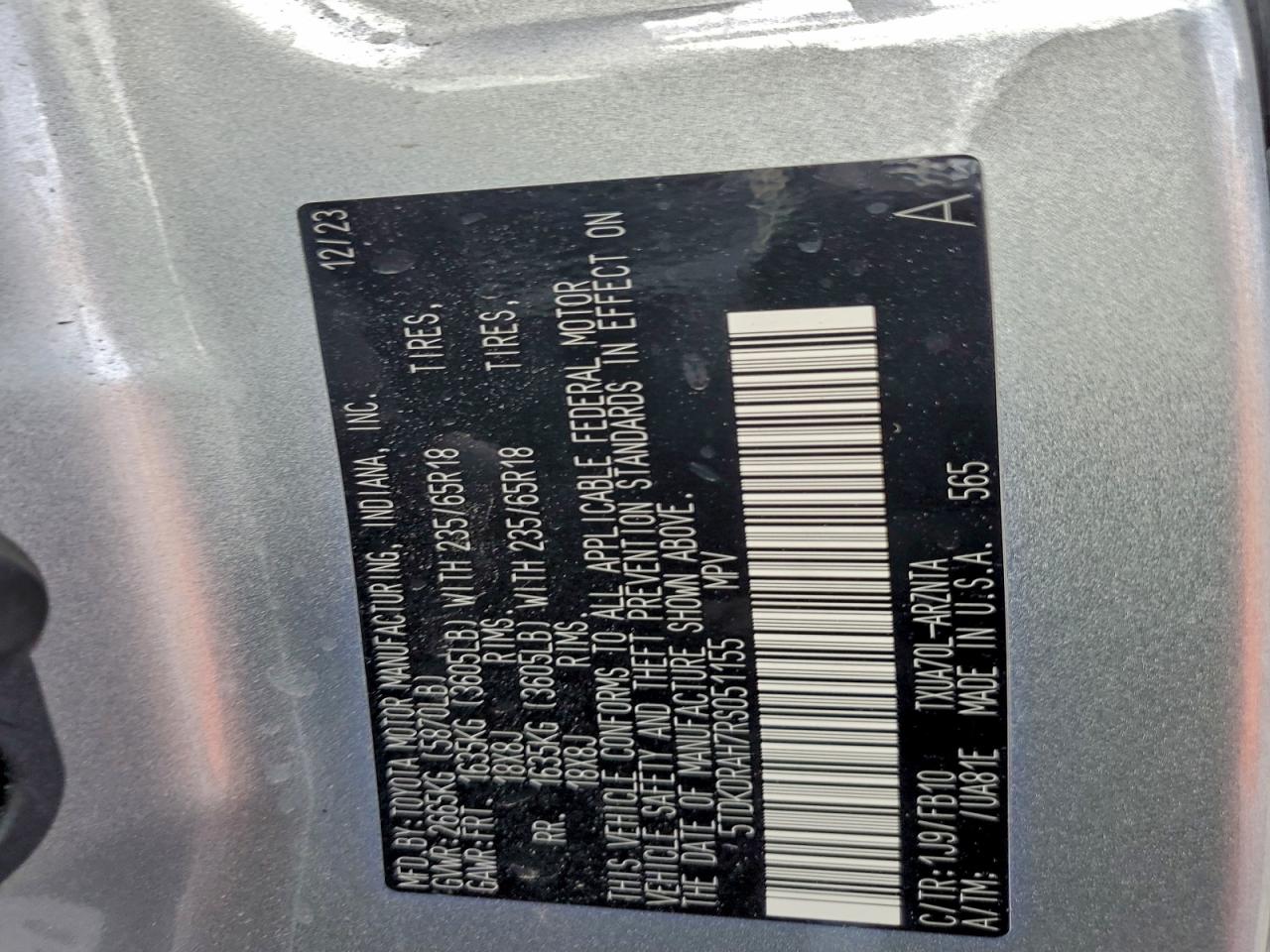 Toyota Highlander Le Image 9