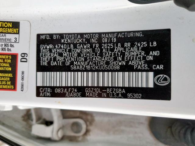 Lexus Es 350 Image 10