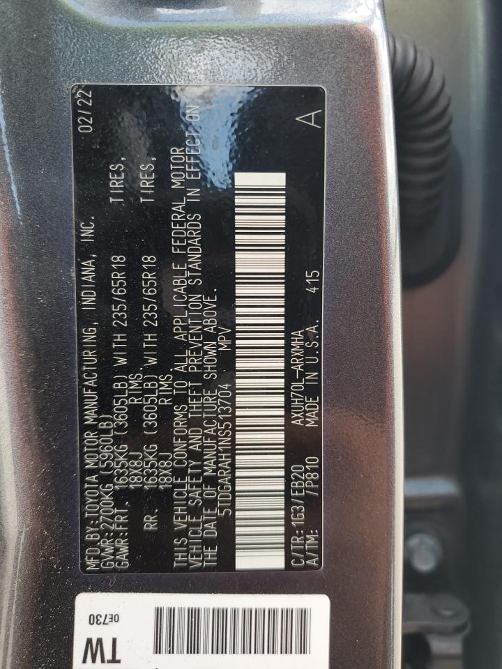 Toyota Highlander Hybrid Xle Image 9