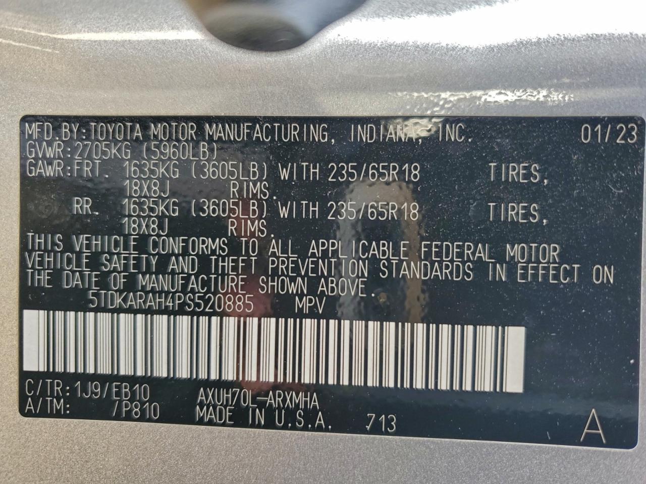 Toyota Highlander Hybrid Xle Image 5