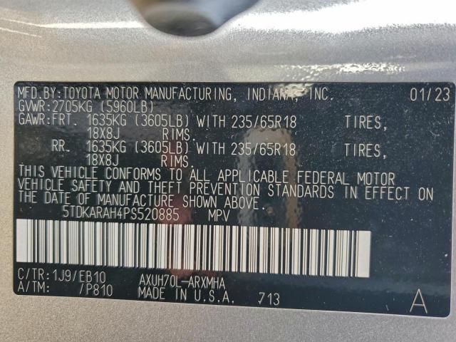 Toyota Highlander Hybrid Xle Image 5