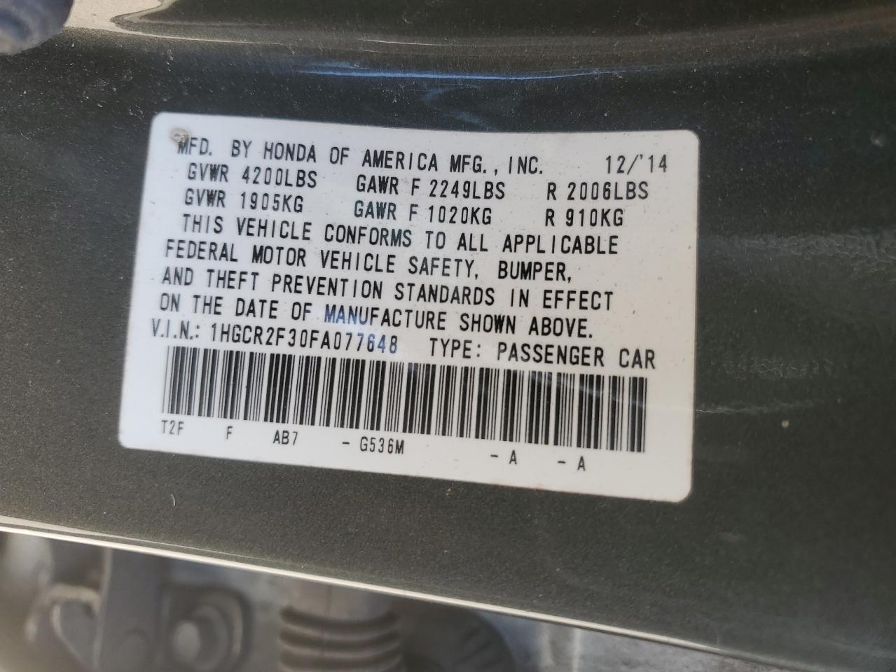 Honda Accord Lx Image 9