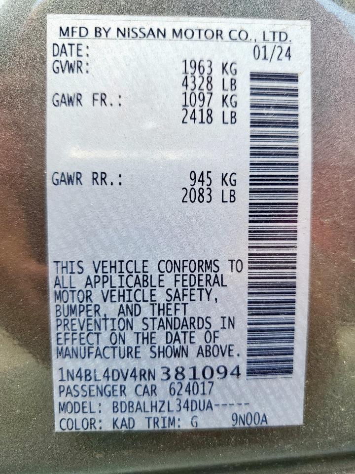 Nissan Altima Sv Image 6