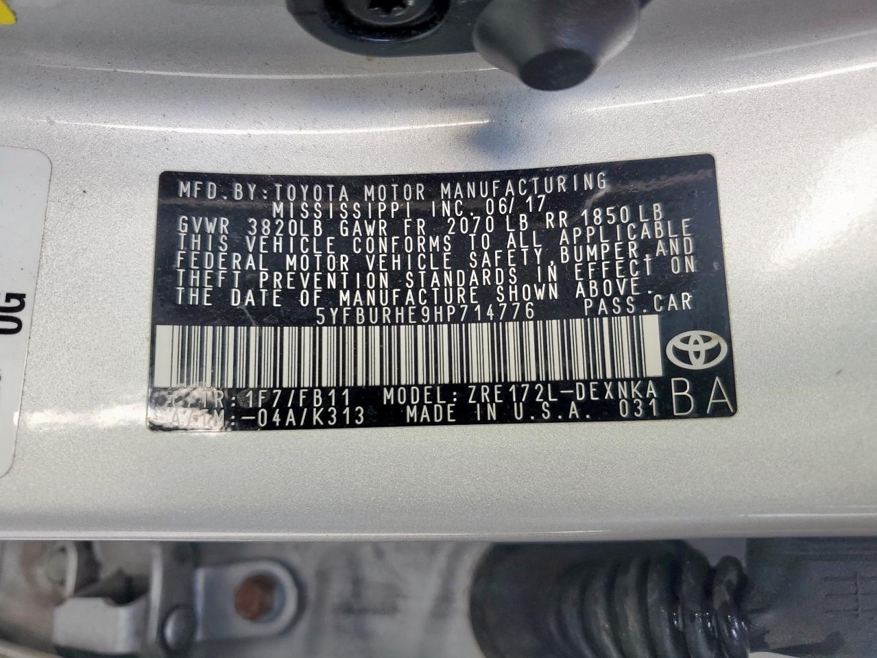 Toyota Corolla L Image 8