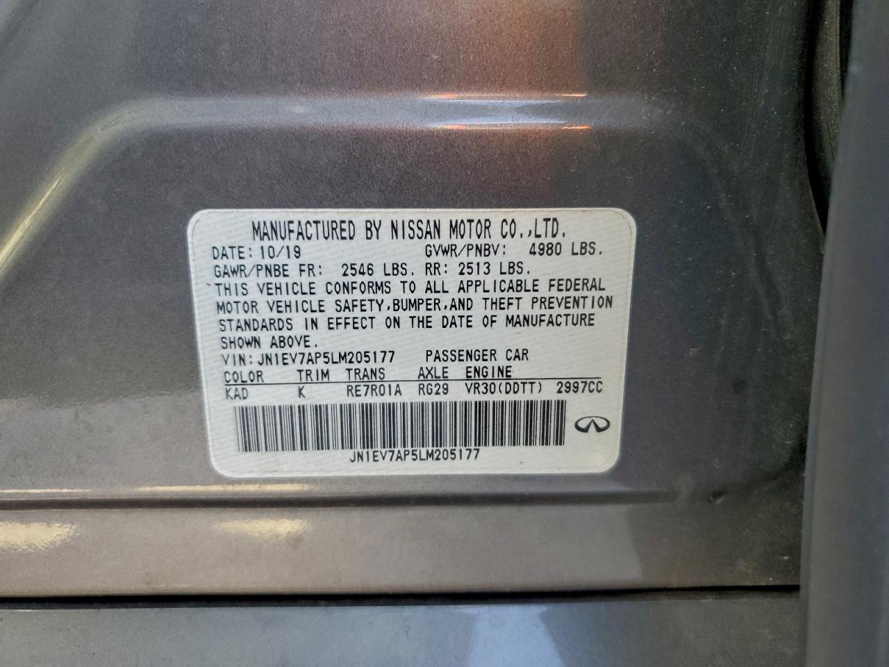 INFINITI Q50 Pure Image 4