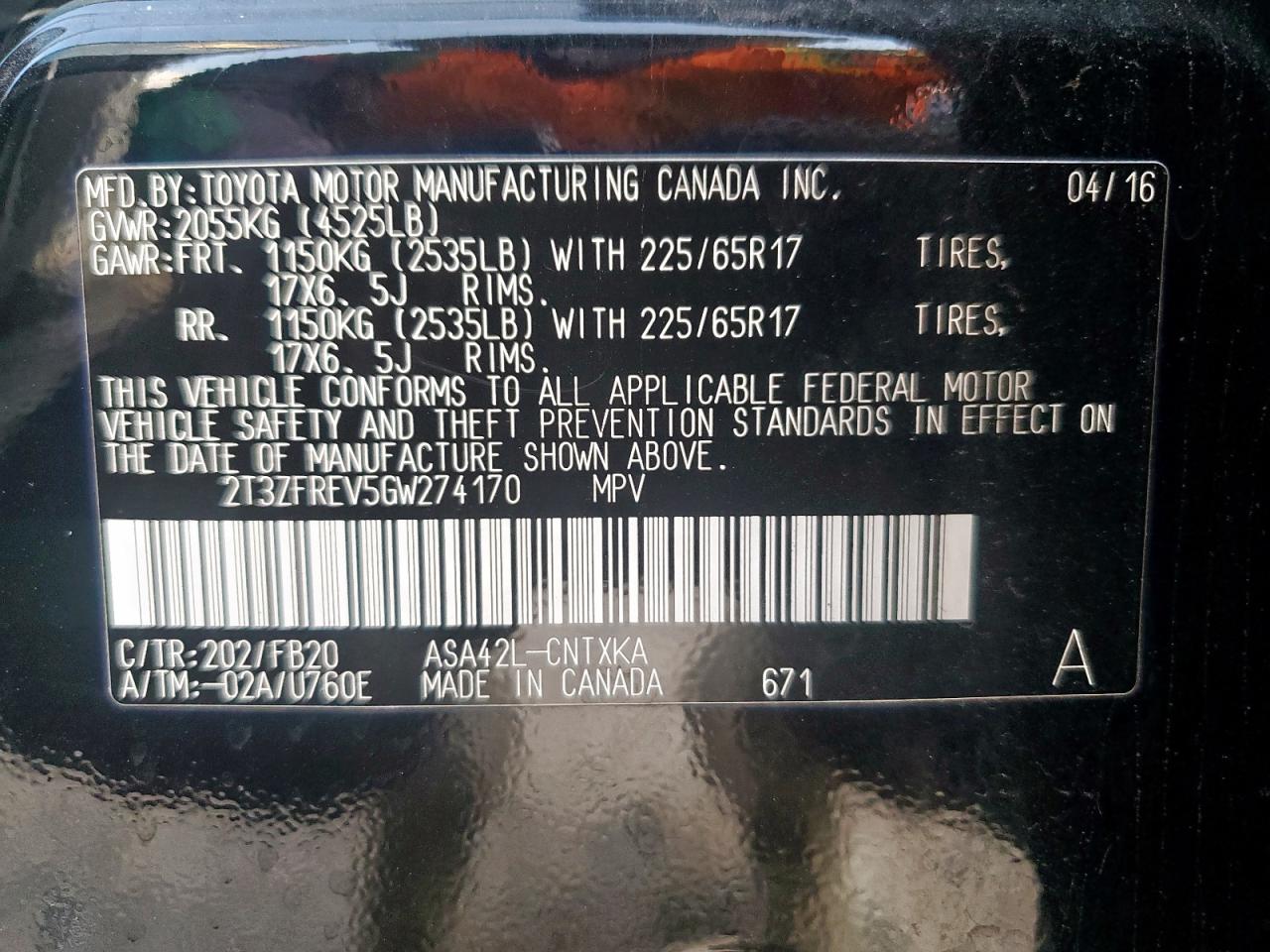 Toyota RAV4 Le Image 14