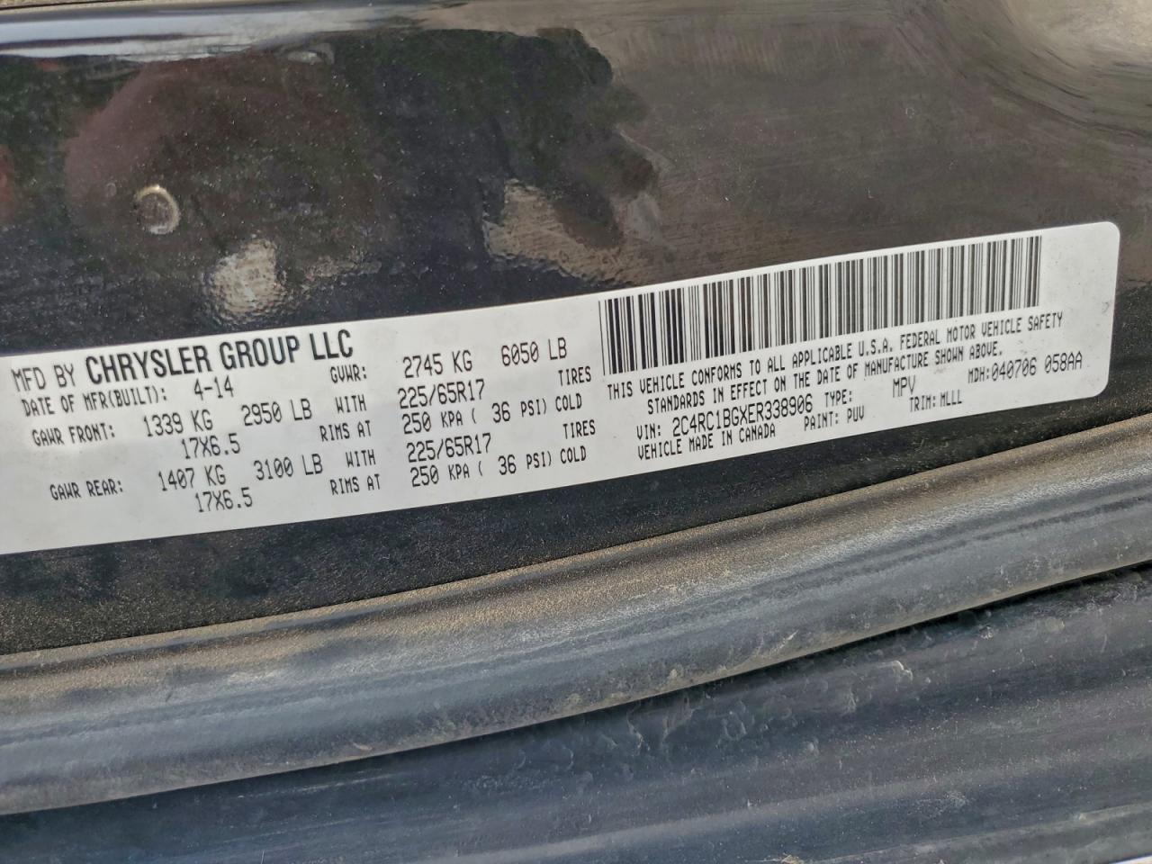 Chrysler Minivan Touring Image 12