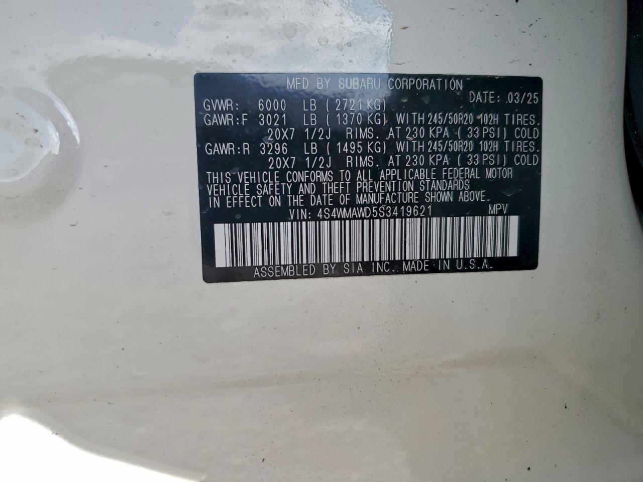 Subaru Ascent Onyx Touring Image 12