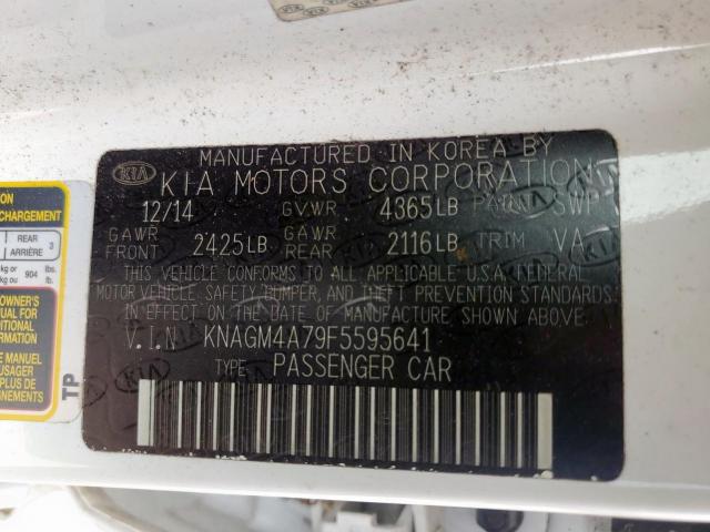 Kia Optima Lx Image 3