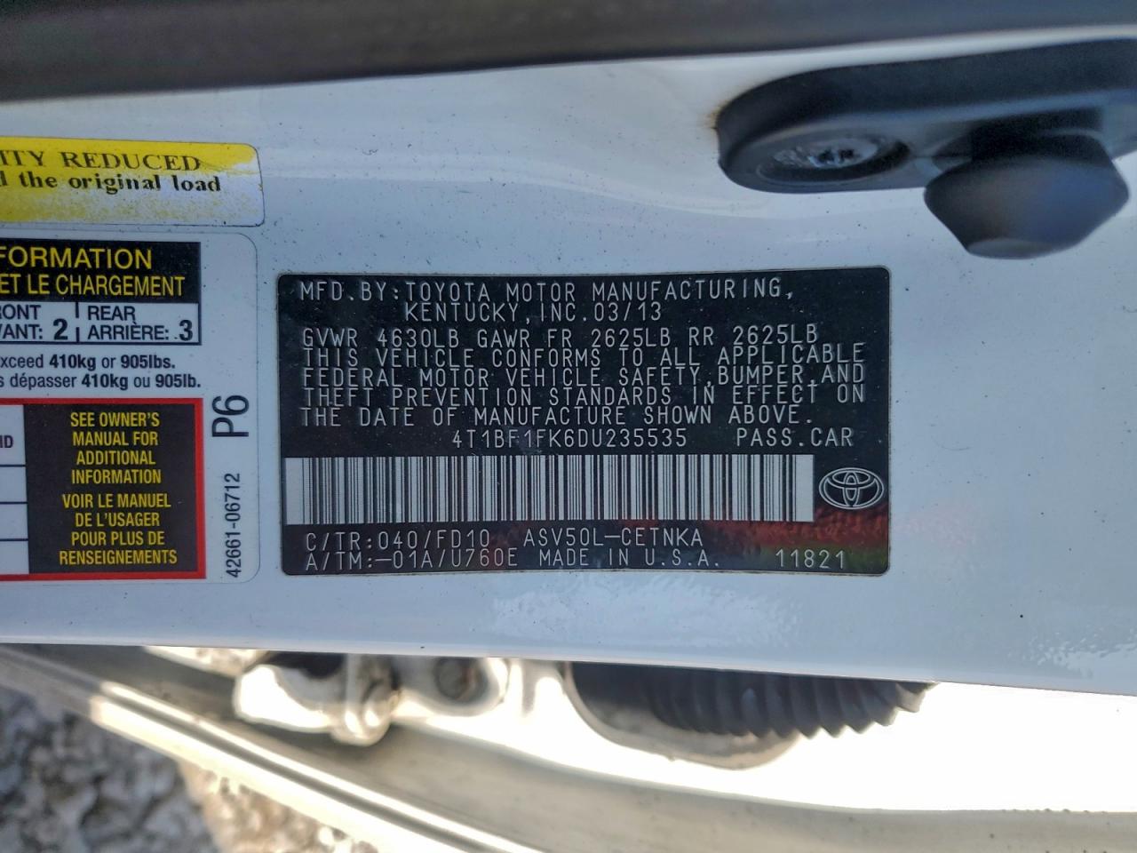 Toyota Camry L Image 5