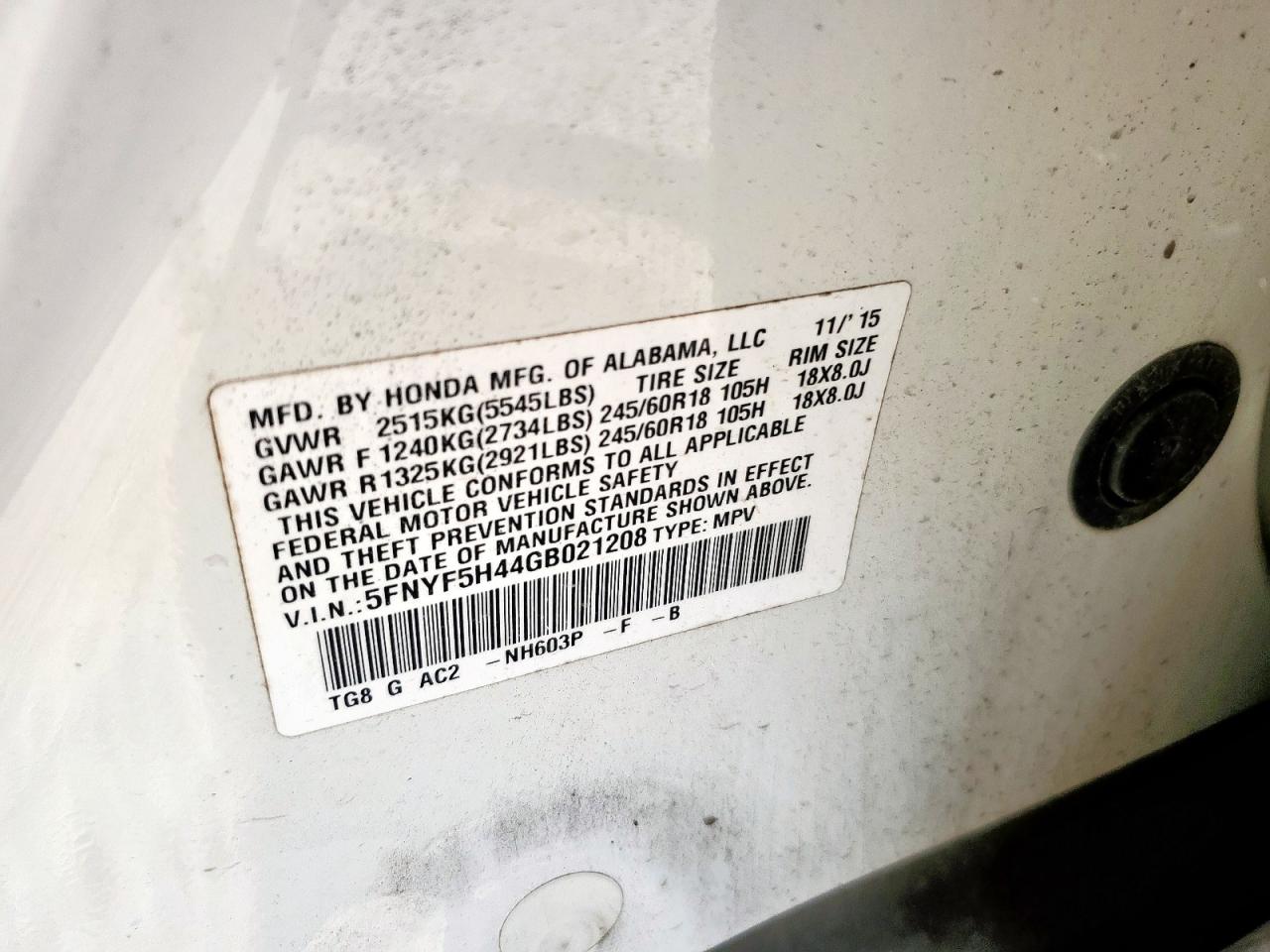 Honda Pilot Ex Image 13