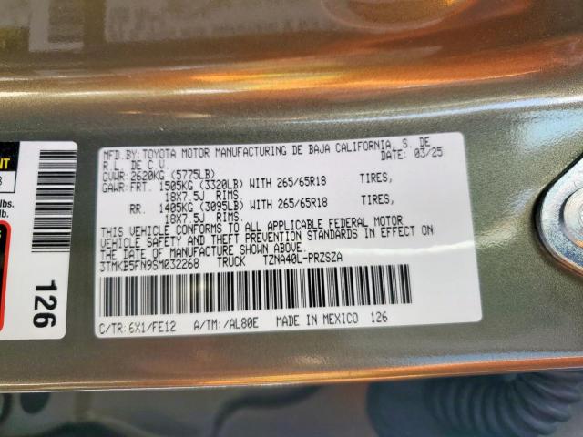 Toyota Tacoma Double Cab Image 10