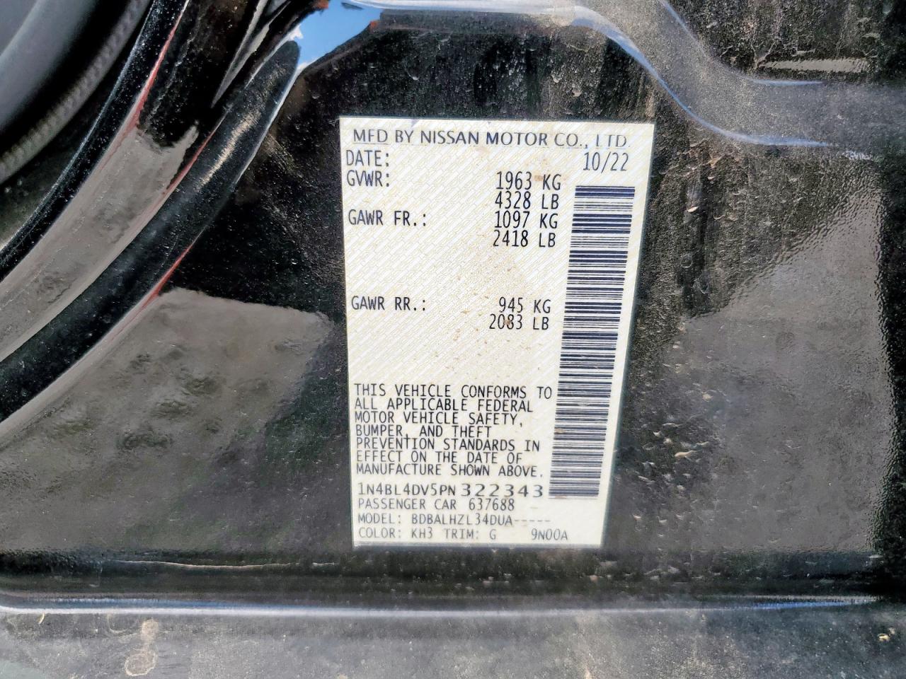 Nissan Altima Sv Image 10