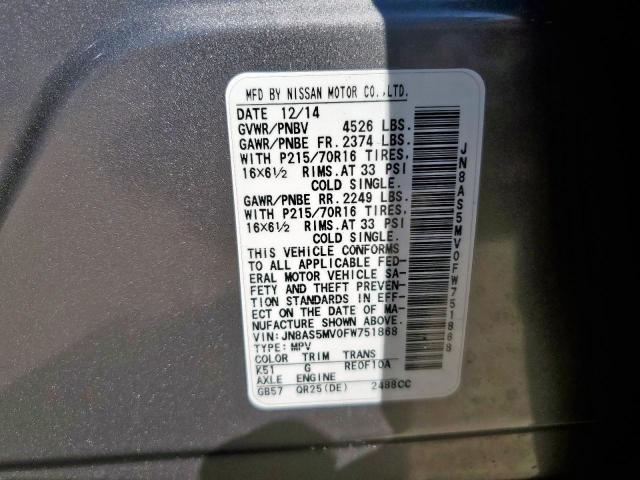 Nissan Rogue S Image 9