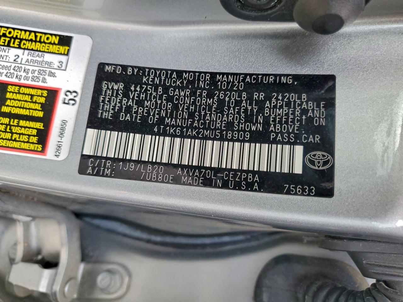 Toyota Camry Xse Image 9