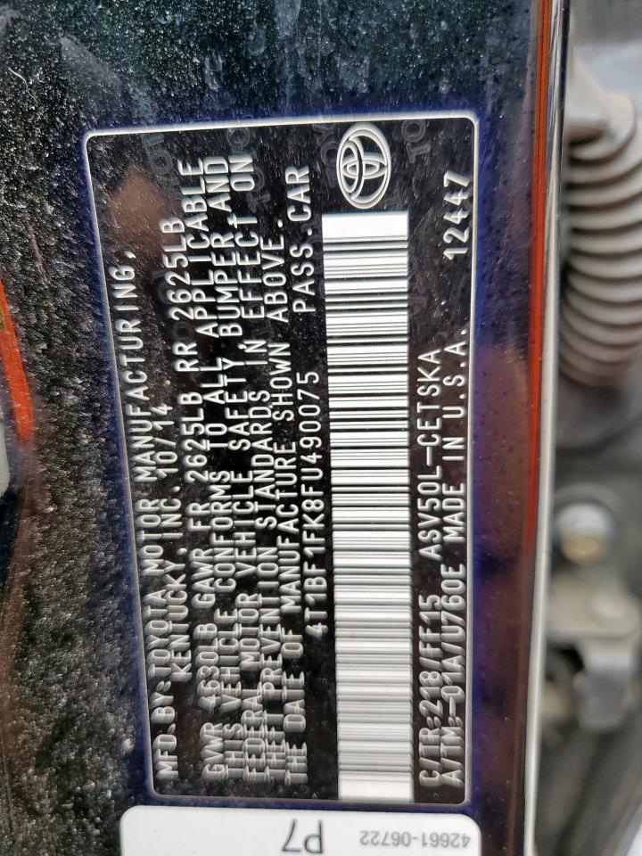 Toyota Camry Le Image 7