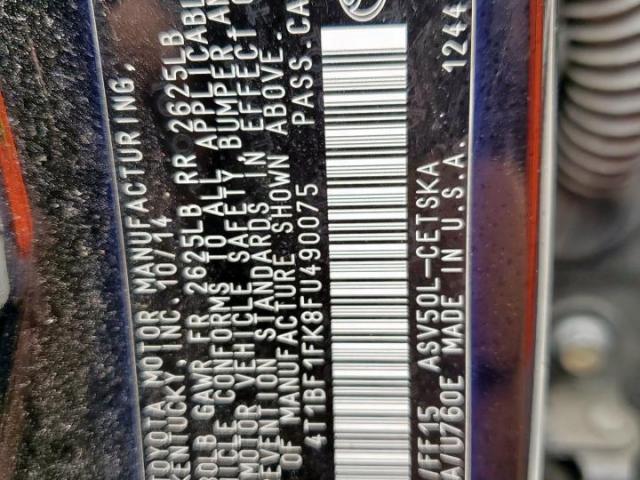 Toyota Camry Le Image 7