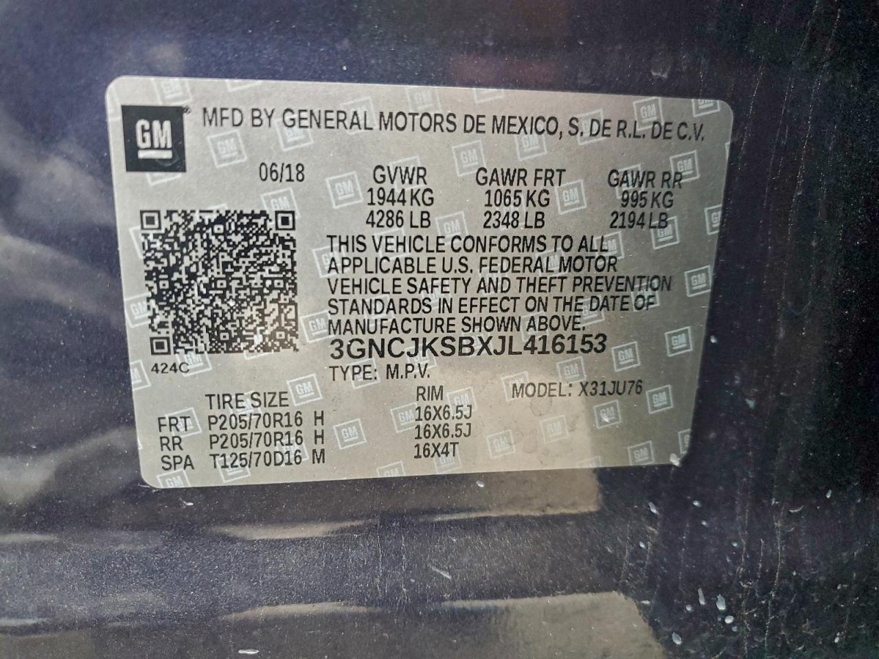 Chevrolet Trax Ls Image 5