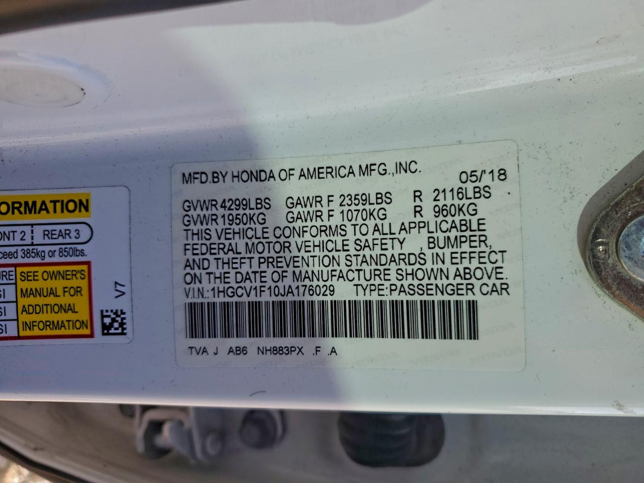 Honda Accord Lx Image 9