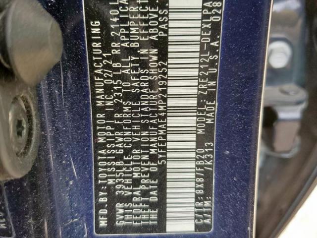 Toyota Corolla Le Image 7