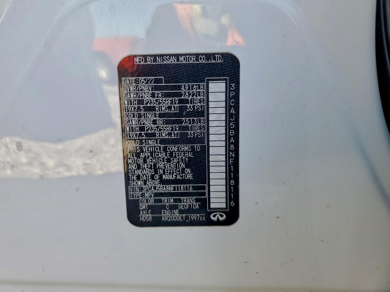 INFINITI Qx Luxe Image 12