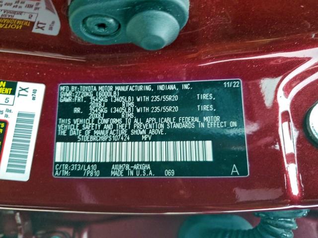 Toyota Highlander Hybrid Limited Image 7