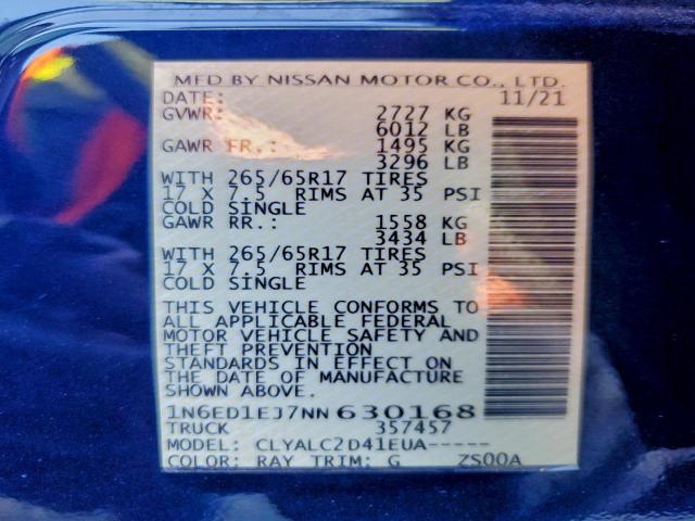 Nissan Frontier S Image 9