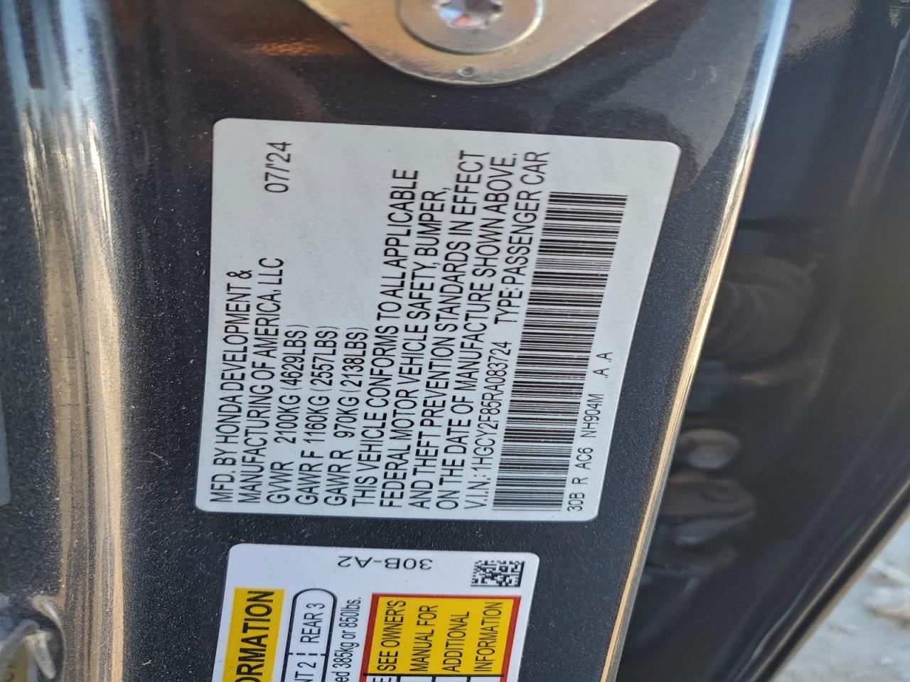 Honda Accord Touring Hybrid Image 11