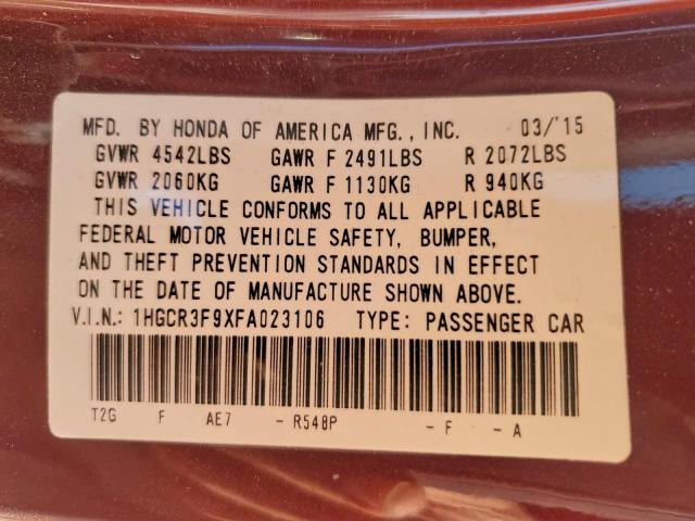 Honda Accord Touring Image 9