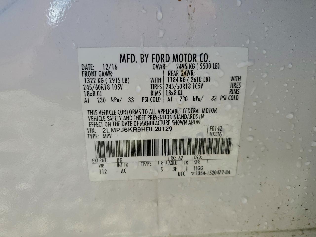 Lincoln MKX Select Image 2