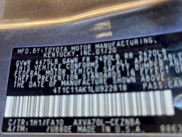 Toyota Camry Le Image 3