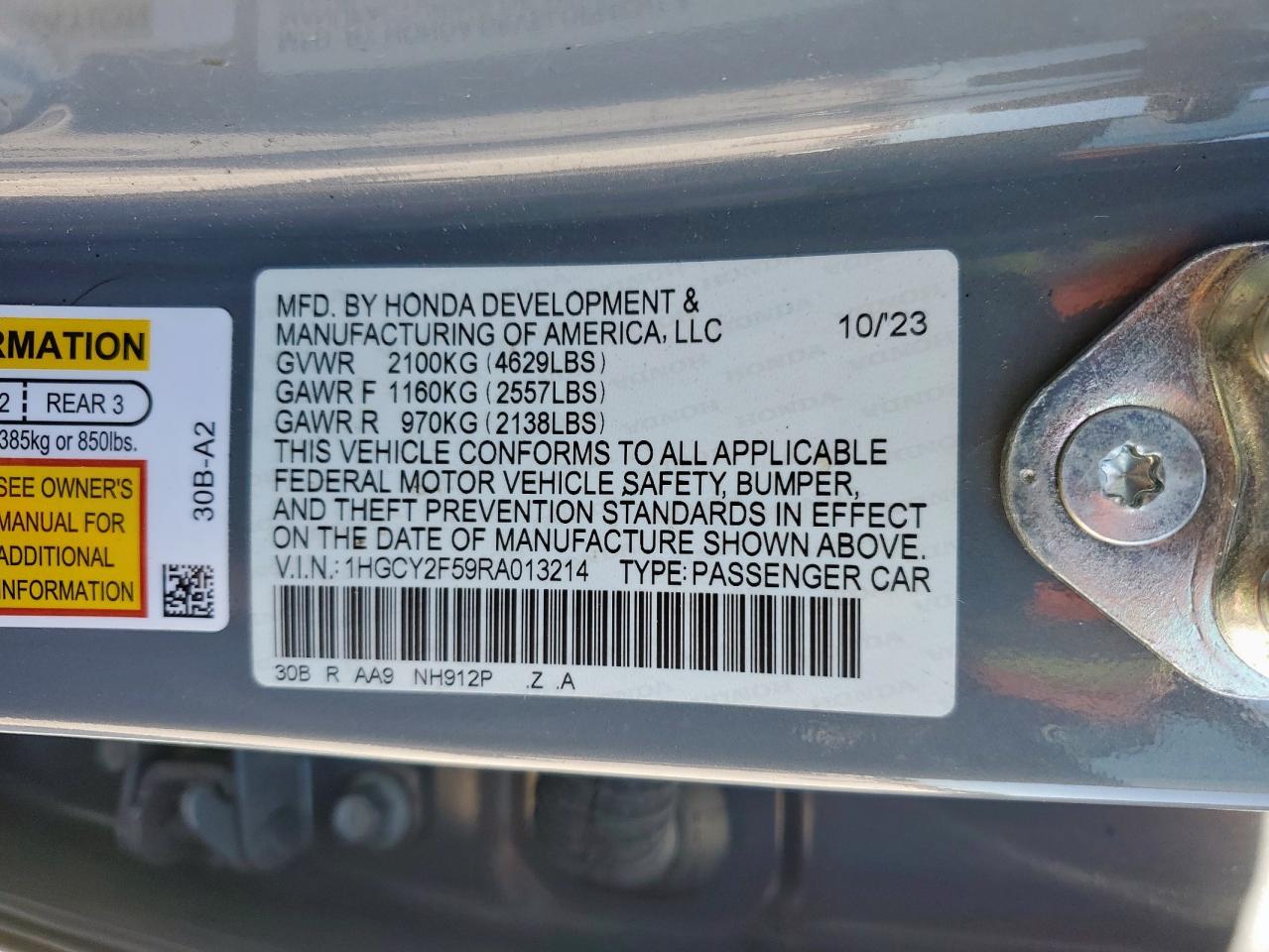 Honda Accord Hybrid Sport Image 12