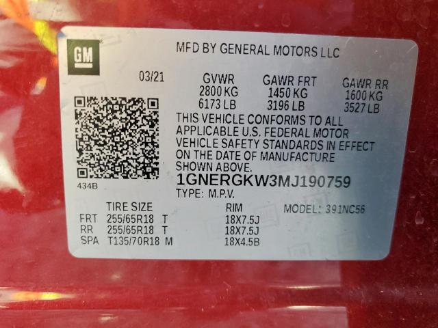 Chevrolet Traverse Lt Image 10