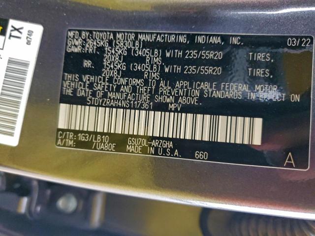 Toyota Highlander Limited Image 13