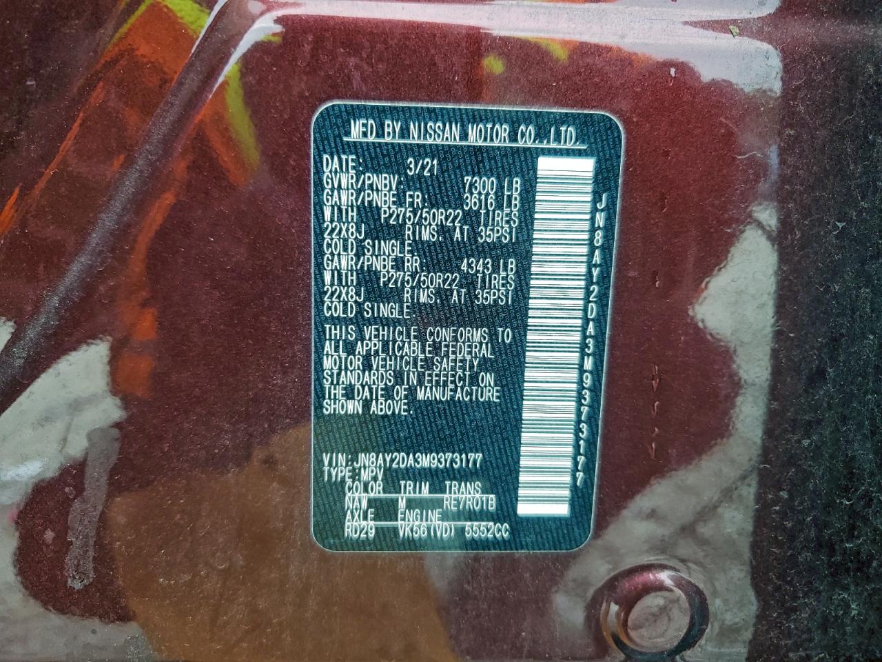 Nissan Armada Platinum Image 4