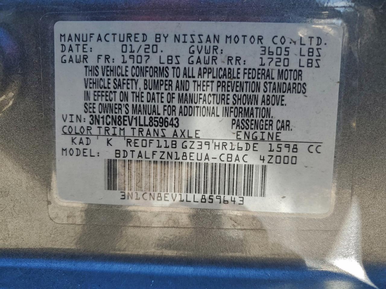 Nissan Versa Sv Image 8