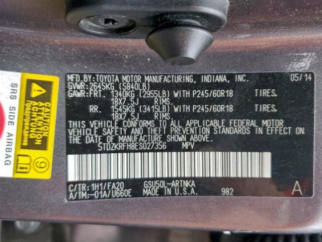 Toyota Highlander Le Image 8