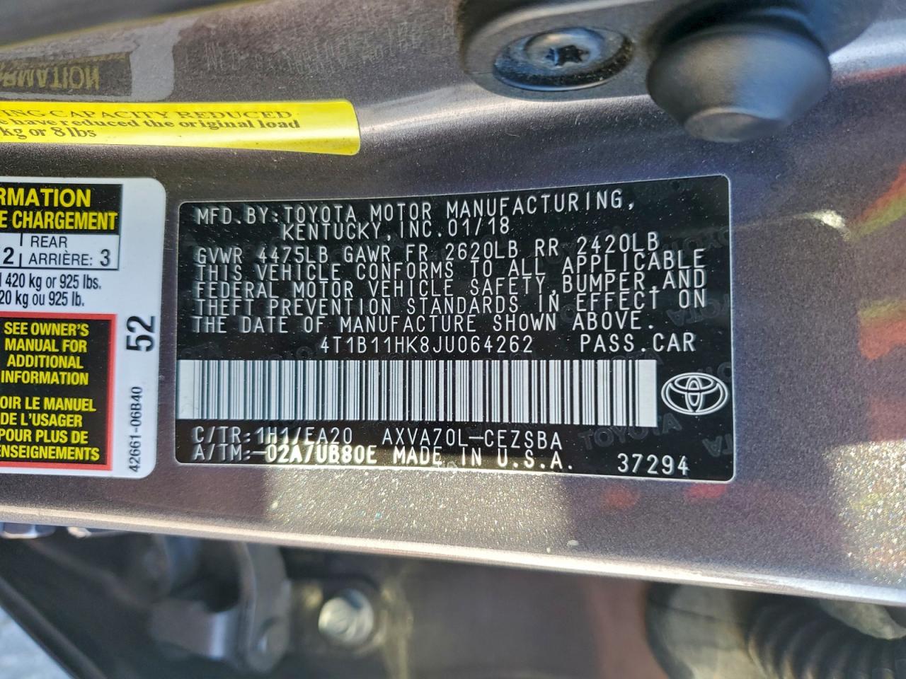 Toyota Camry L Image 10