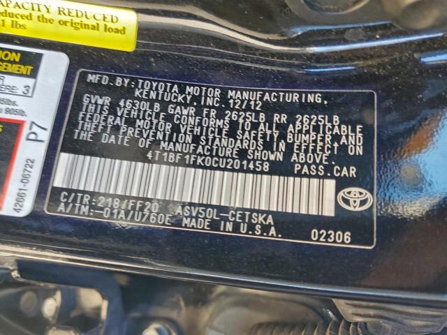 Toyota Camry Base Image 9