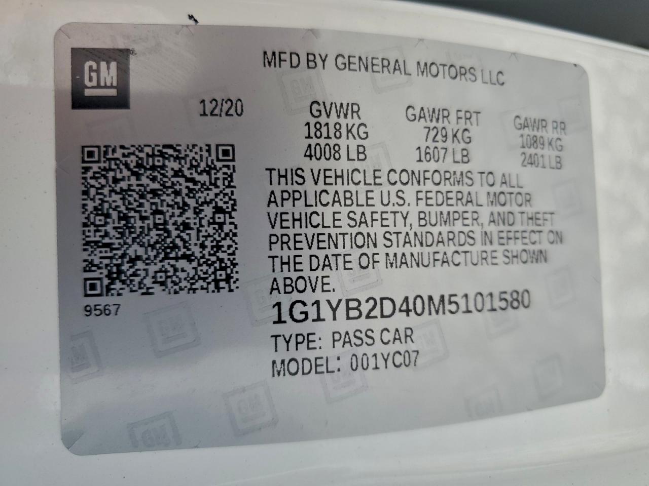 Chevrolet Corvette Stingray 2lt Image 7