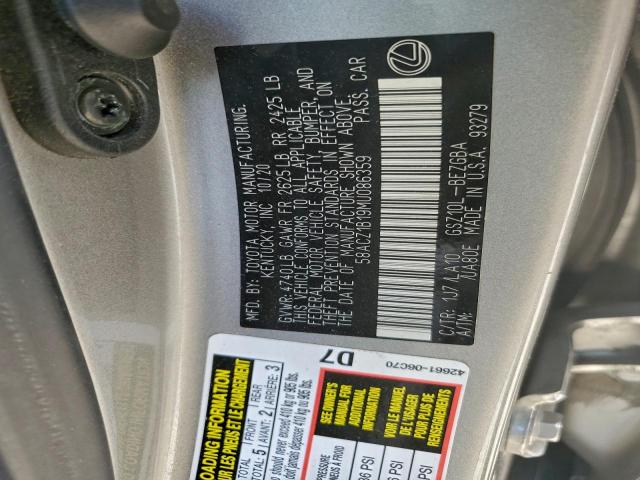 Lexus Es 350 Base Image 11