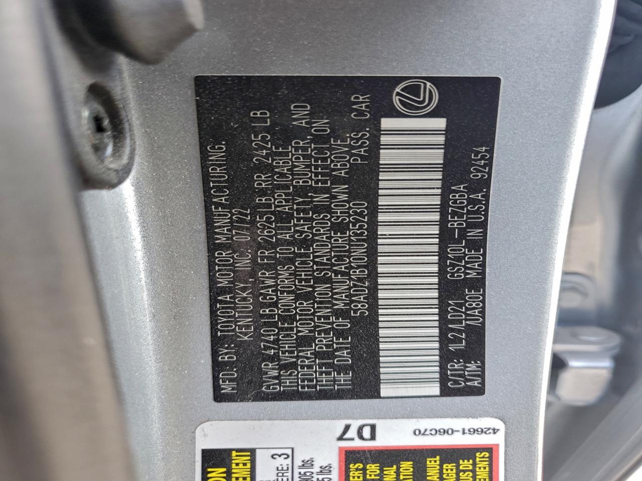 Lexus Es 350 Base Image 13