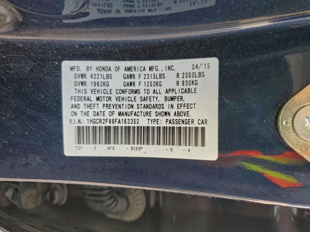 Honda Accord Exl Image 11