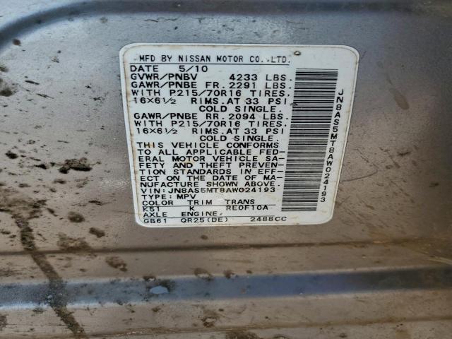 Nissan Rogue S Image 8