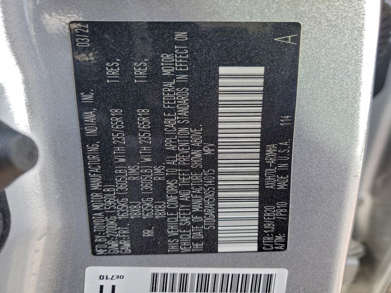 Toyota Highlander Hybrid Xle Image 10